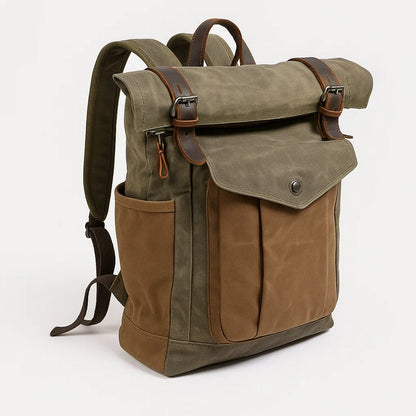 Alder | Rugged Backpack with Vegan Leather Details