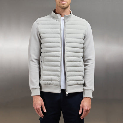 Devin | Men’s Quilted Hybrid Jacket with Stand Collar