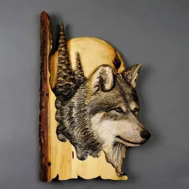 Rustic Soul Decor | WildGrain Wooden Animal Carving Wall Art