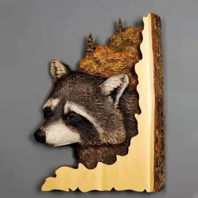 Rustic Soul Decor | WildGrain Wooden Animal Carving Wall Art