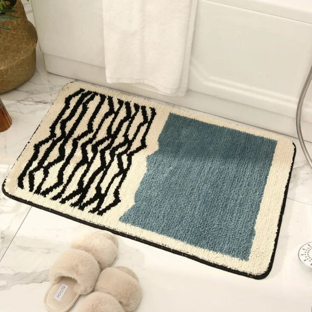 Soft Abstract Bath Mat | Luxury Non-Slip Finish