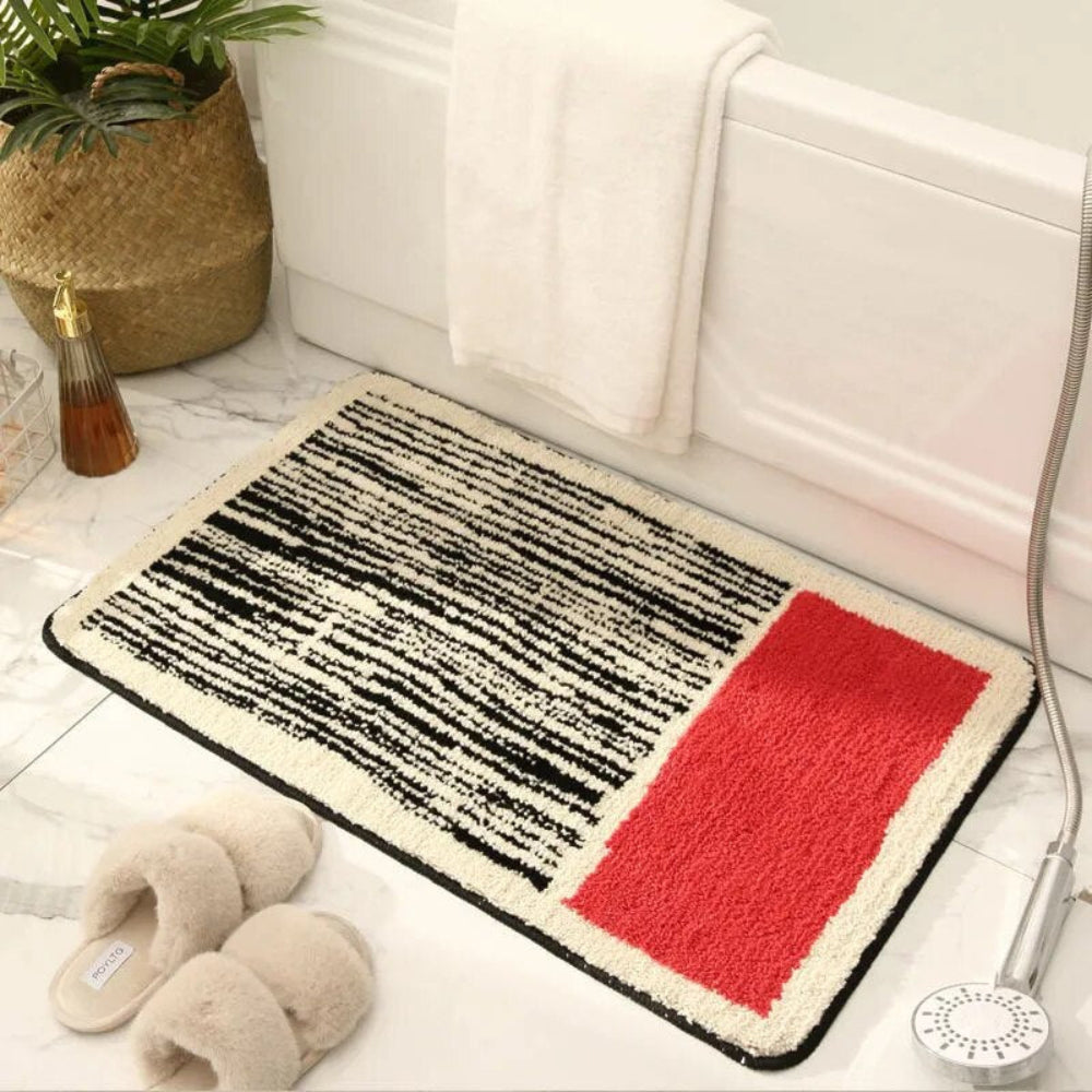 Soft Abstract Bath Mat | Luxury Non-Slip Finish