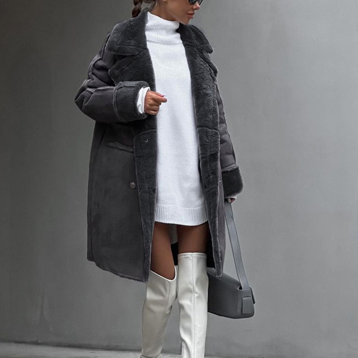 Noemi | Women’s Tailored Suit Long Sleeve Winter Coat