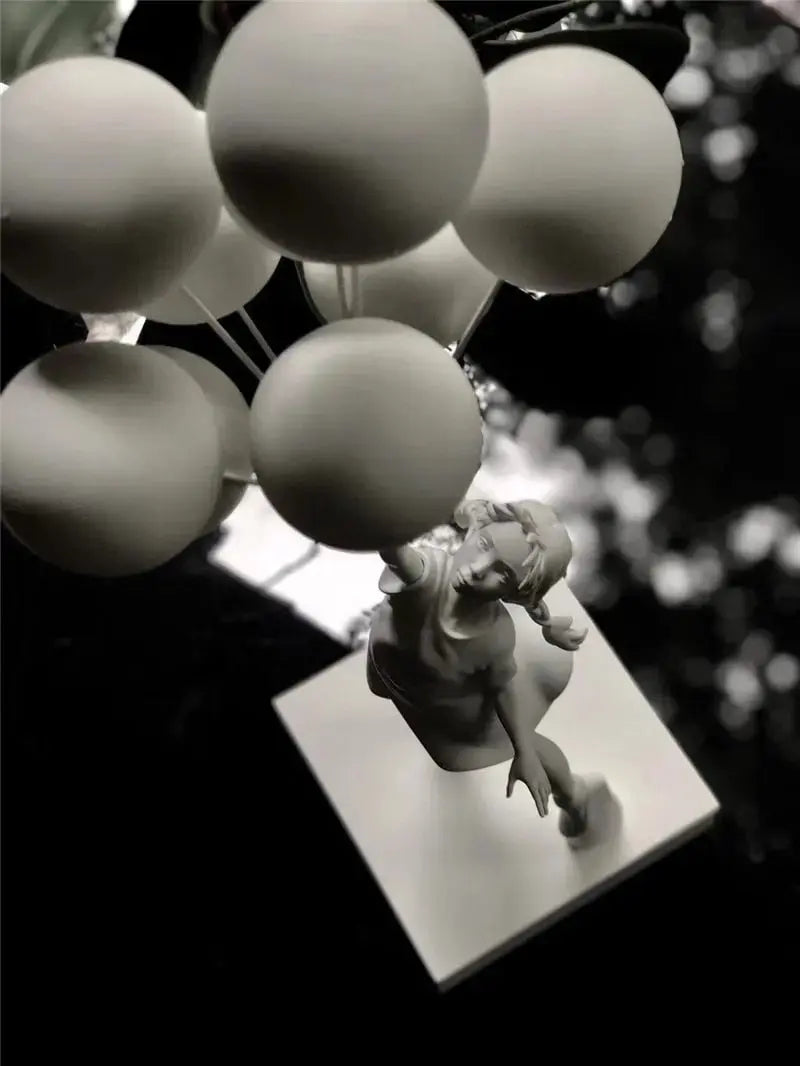 UrbanWhim Balloon Girl Statue | Banksy-Inspired Resin Art for Modern Spaces