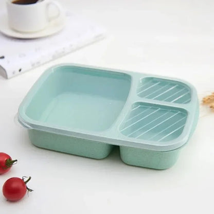 Wheat Fiber Lunch Box | Microwave-Safe Bento Style