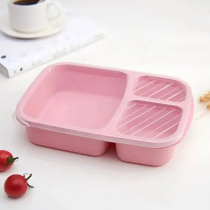 Wheat Fiber Lunch Box | Microwave-Safe Bento Style