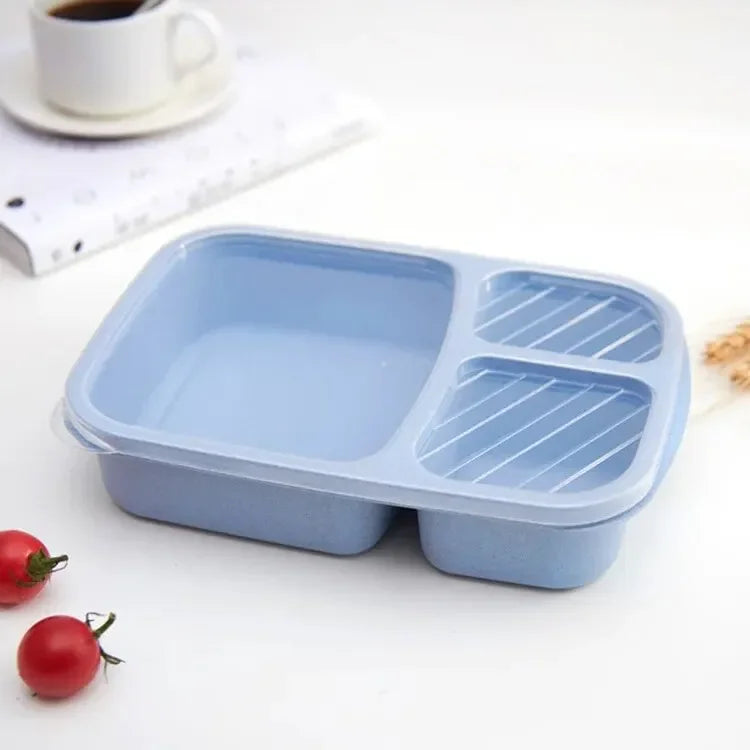 Wheat Fiber Lunch Box | Microwave-Safe Bento Style