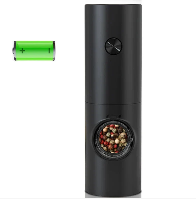 LumoGrind Electric Mill Set | LED-Lit Precision for Salt & Pepper, One-Touch Ease