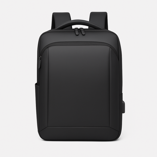 Black Pebbled | Laptop Backpack with Anti-Theft Features