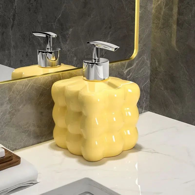 BubbleStone Ceramic Soap Dispenser | Bubble-Inspired Accessory