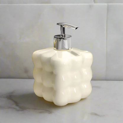 BubbleStone Ceramic Soap Dispenser | Bubble-Inspired Accessory