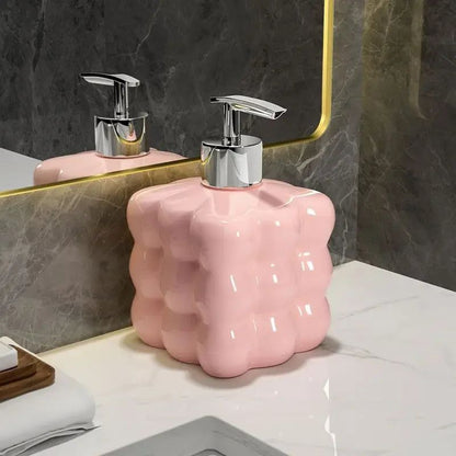 BubbleStone Ceramic Soap Dispenser | Bubble-Inspired Accessory