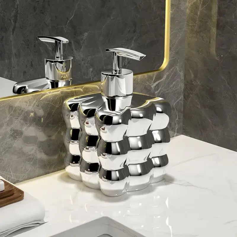 BubbleStone Ceramic Soap Dispenser | Bubble-Inspired Accessory