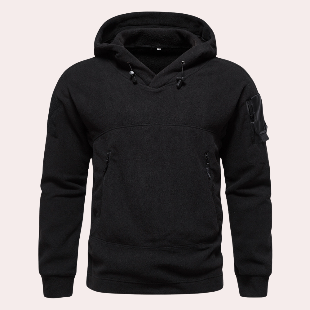 Colton | Men’s Adventure Hoodie with Sleeve Patch and Pockets