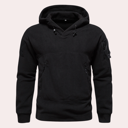 Colton | Men’s Adventure Hoodie with Sleeve Patch and Pockets