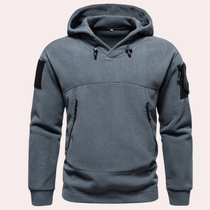 Colton | Men’s Adventure Hoodie with Sleeve Patch and Pockets