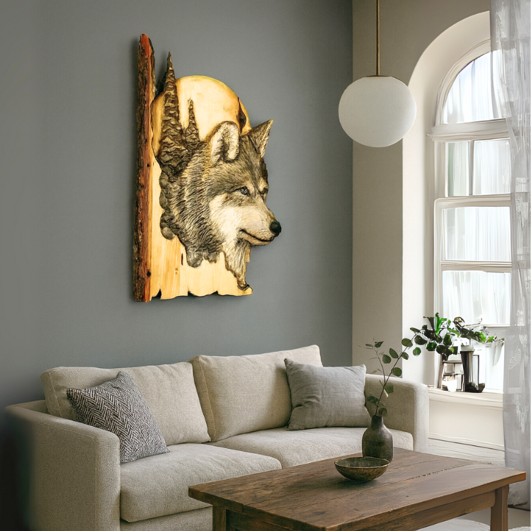 Rustic Soul Decor | WildGrain Wooden Animal Carving Wall Art