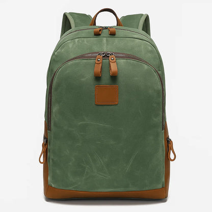 Callen | Rugged Vegan Leather Trim Daypack