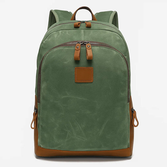 Callen | Rugged Vegan Leather Trim Daypack