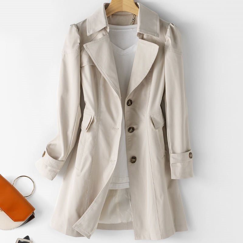 Arabella | Women’s Classic Trench Coat with Buttons
