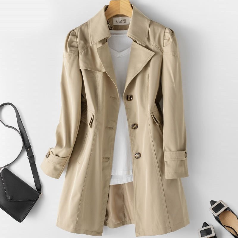 Arabella | Women’s Classic Trench Coat with Buttons