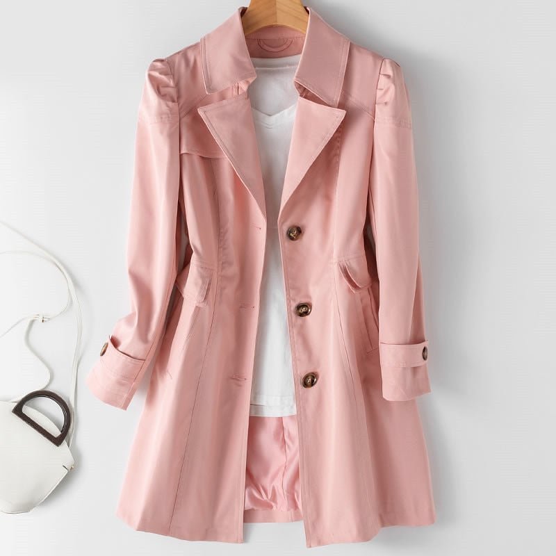Arabella | Women’s Classic Trench Coat with Buttons