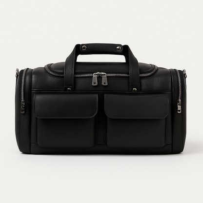 Charleroi | Black Multi-Faceted Duffel Bag