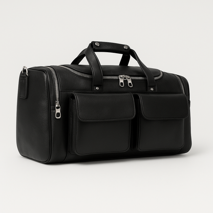 Charleroi | Black Multi-Faceted Duffel Bag