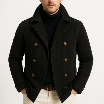 Harrison | Men’s Heavy Cotton Double-Breasted Jacket