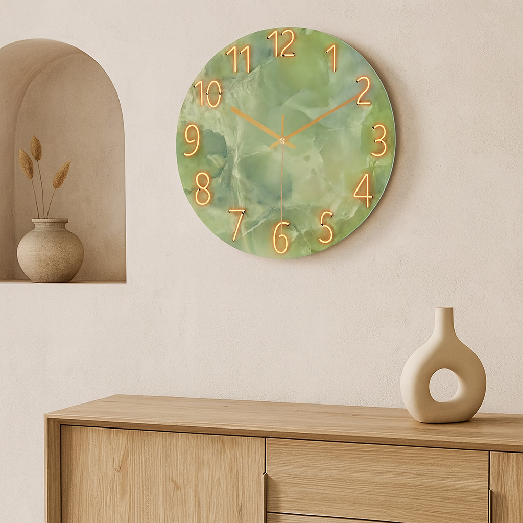 TimberLoom Wall Clock | Silent Quartz Modern Wood Design
