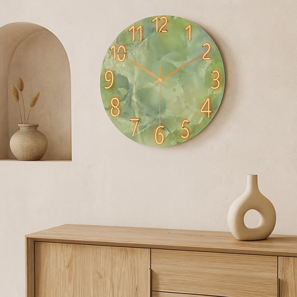 TimberLoom Wall Clock | Silent Quartz Modern Wood Design