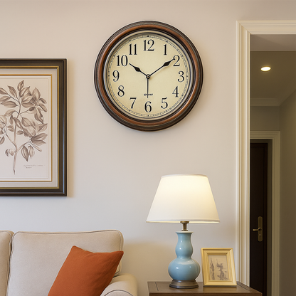 Timeless Tranquil Wall Clock | Elegant Silence for Home & Workspace