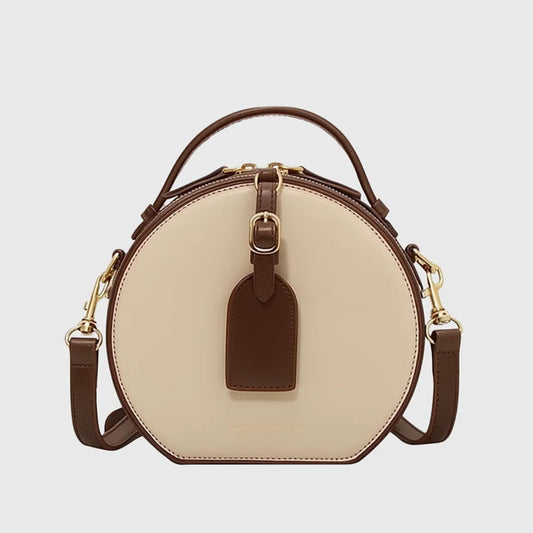 Clara | Petite Round Vegan Leather Crossbody