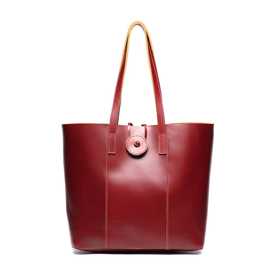 Classic Crazy Horse Leather Tote Bag | Spacious & Durable Design for Everyday Use 0