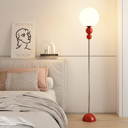 HaloRay Floor Light | Modern 60" Metal + Glass Design