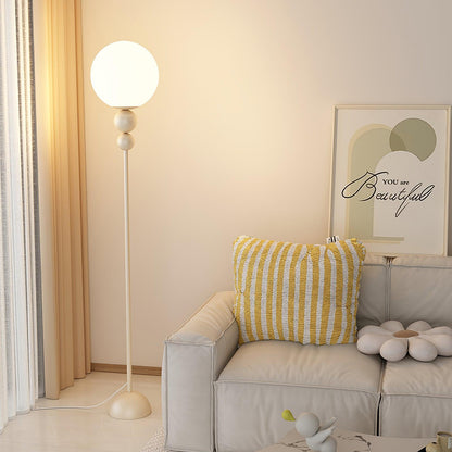 HaloRay Floor Light | Modern 60" Metal + Glass Design