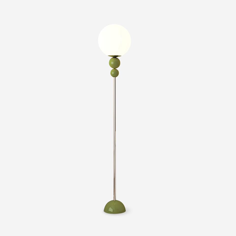 HaloRay Floor Light | Modern 60" Metal + Glass Design