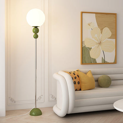 HaloRay Floor Light | Modern 60" Metal + Glass Design
