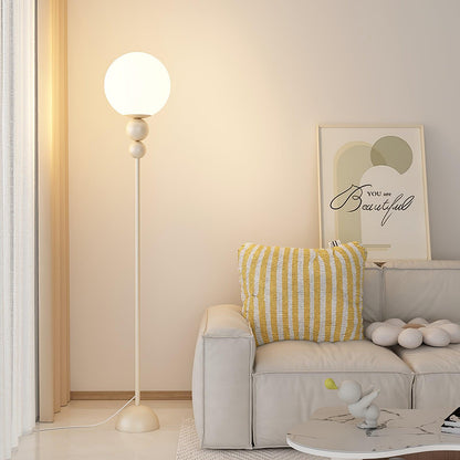HaloRay Floor Light | Modern 60" Metal + Glass Design