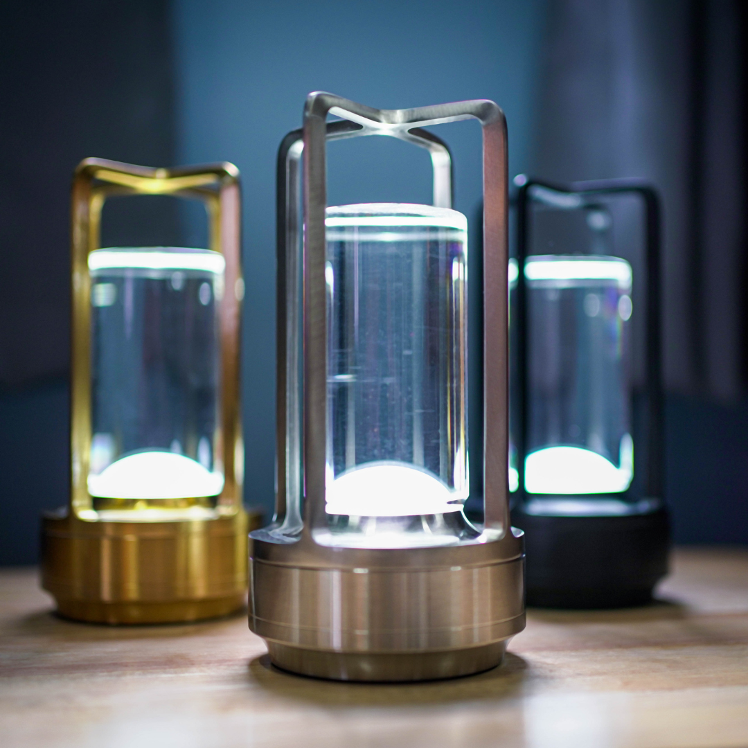 EchoJewel Crystal Lantern | Cordless Rechargeable Glow