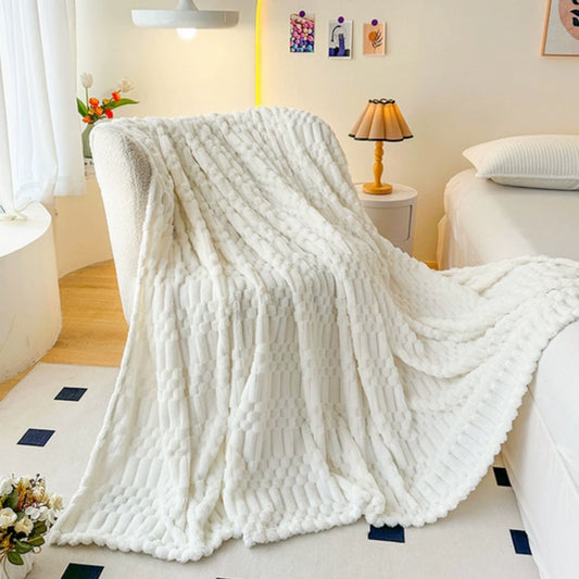Soft Pebble Pattern Blanket | Microfiber Throw for Bed and Couch