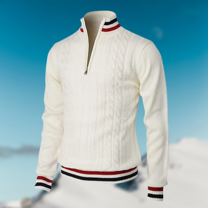 Lucas | Men’s Long Sleeve Sweater with Collar