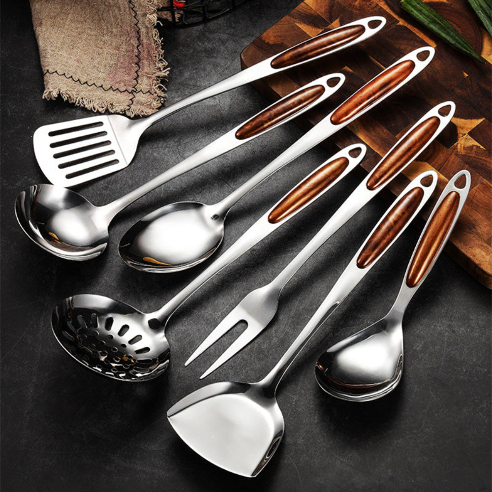 PureSteel Kitchen Set | Durable Stainless Utensils for Cooking