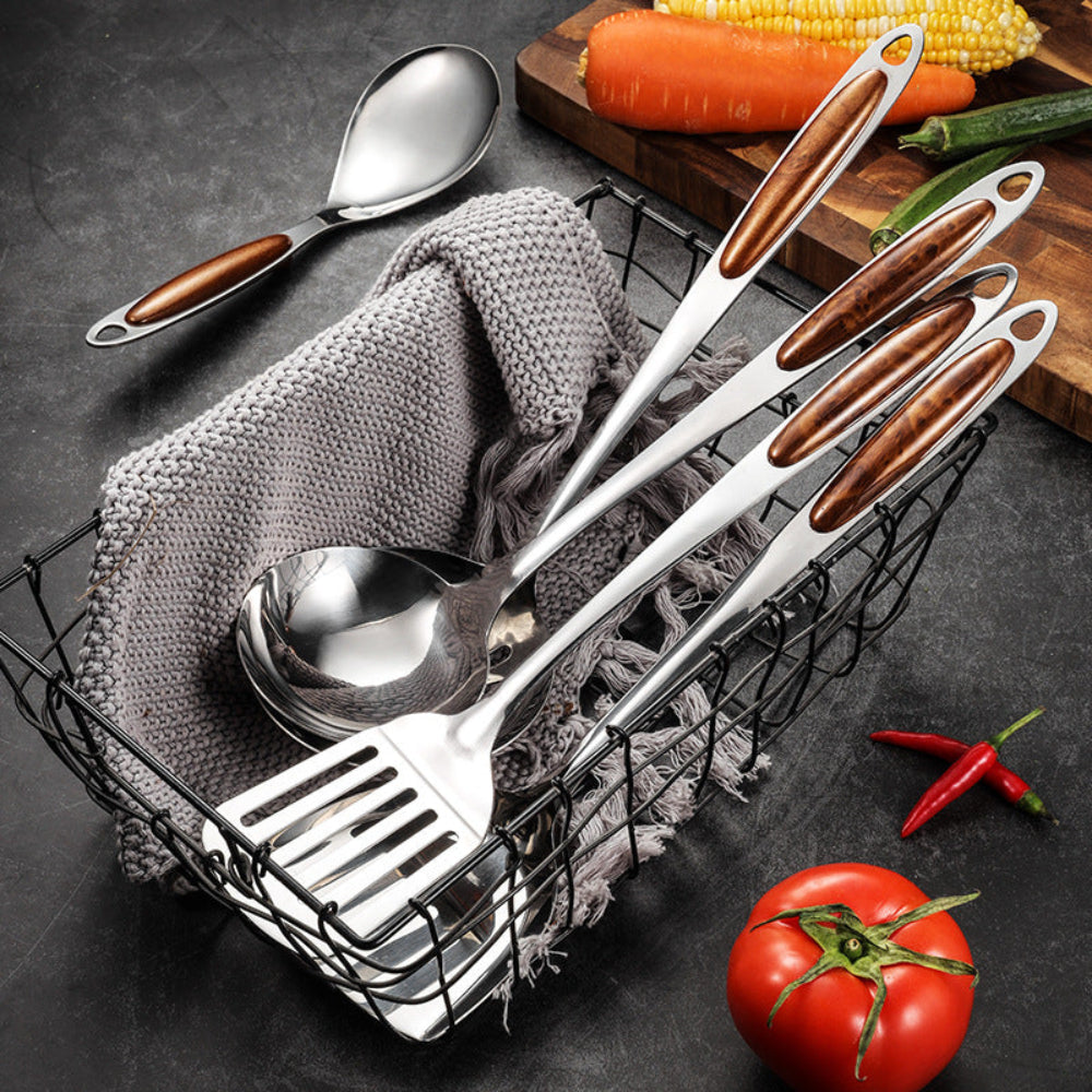 PureSteel Kitchen Set | Durable Stainless Utensils for Cooking