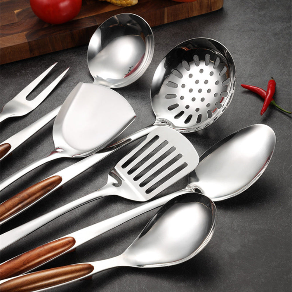 PureSteel Kitchen Set | Durable Stainless Utensils for Cooking