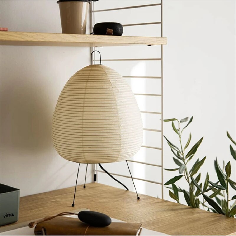Zen Table Lamp | LED Rice Paper Japanese Accent