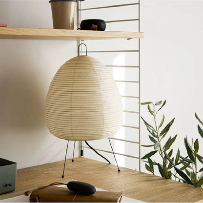 Zen Table Lamp | LED Rice Paper Japanese Accent