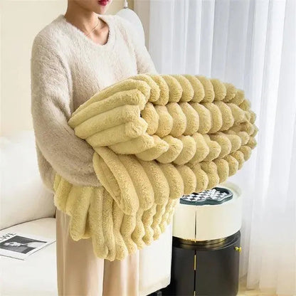 Soft Bed and Sofa Blanket | Textured Throw for Everyday Comfort