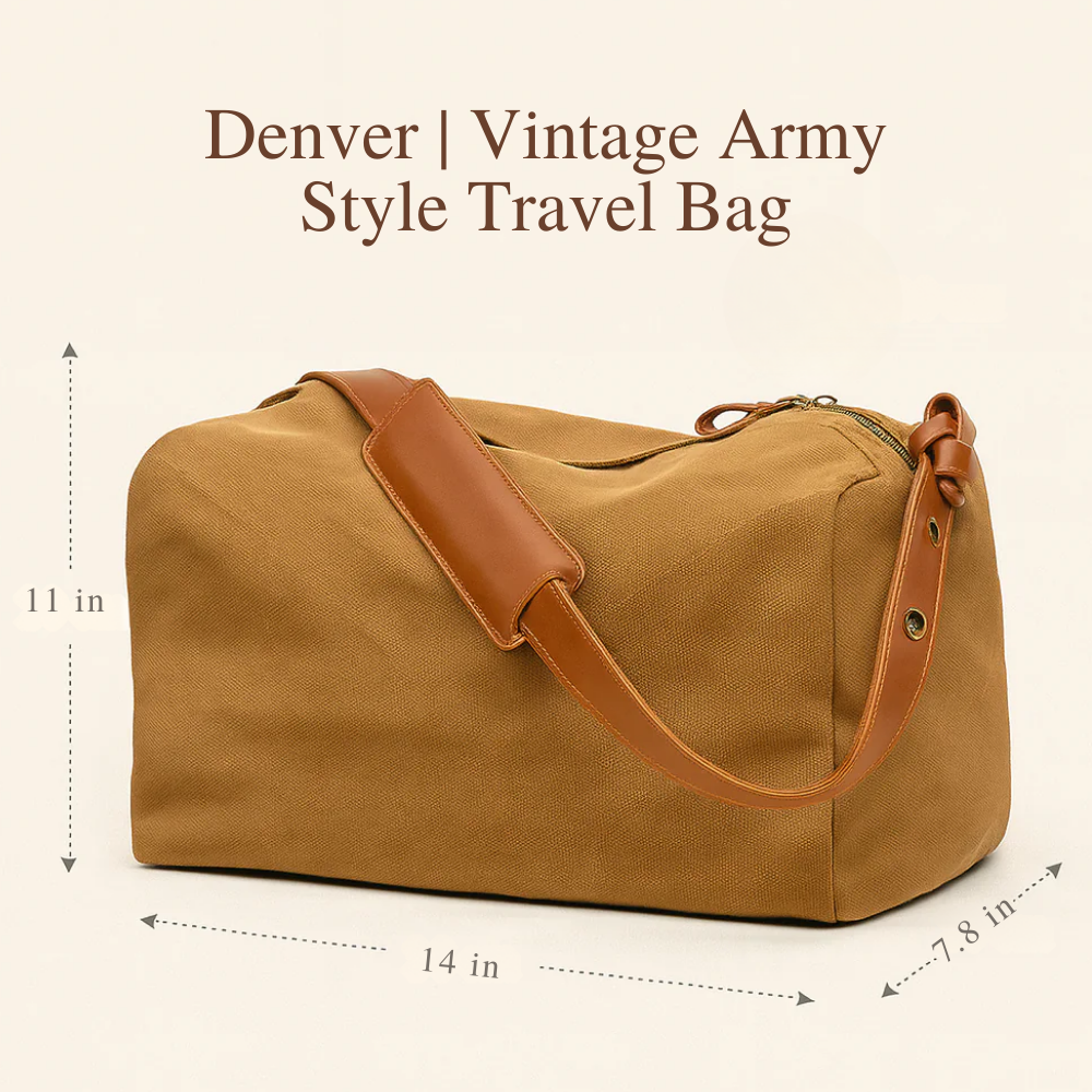 Denver | Vintage Army Style Travel Bag