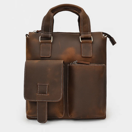 Eldric | Heritage Vegan Leather Utility Satchel